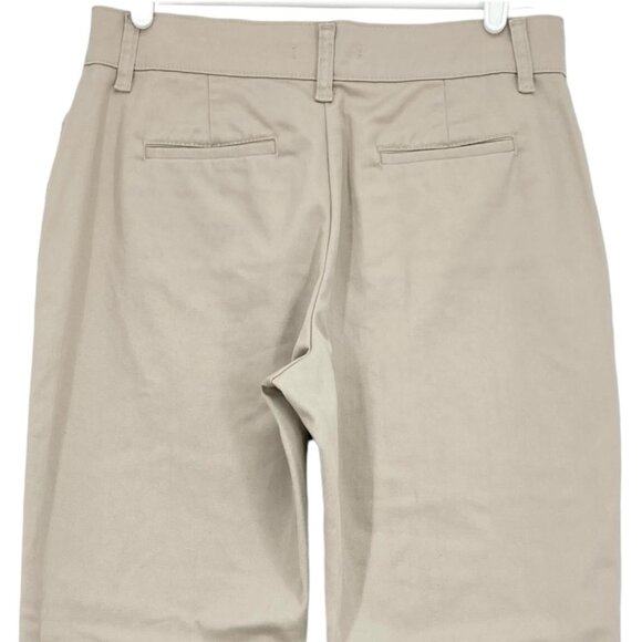 Riders Women's Chino Pants Size 8M Easy Care Straight Leg Mid Rise Stretch Beige - Picture 4 of 10